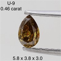 $750  Rare Fancy Natural Color Diamond(0.46ct)