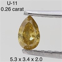 $450  Rare Fancy Natural Color Diamond(0.26ct)