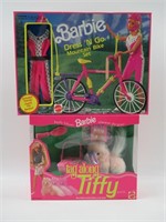 Tag Along Tiffy & Dress & Go Barbie Set Lot of (2)