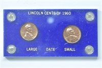 1960 large and Small Date Lincoln Head