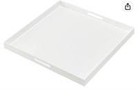 Acrylic Serving Tray with Handles Oversize 24x24