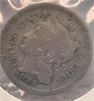 1869  3 Cent Nickel