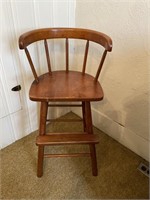 Vintage Wooden Children’s Booster Chair