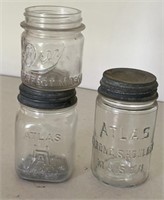 Atlas and drey canning jars