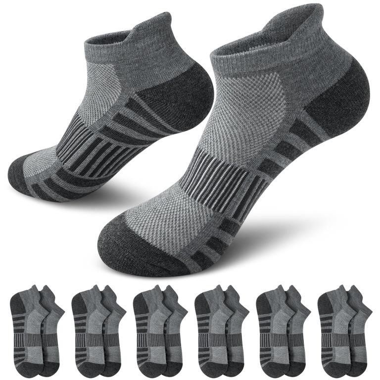 C257  Loritta Athletic Ankle Socks, Size 6-9
