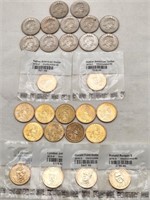 Dollar Coins: Susan B, Nat Am & Pres.