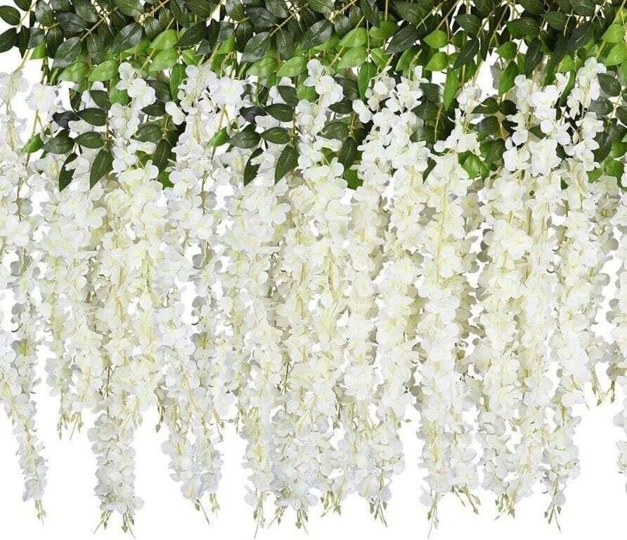 Artificial Fake Wisteria Vine Ratta Hanging