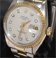 Gent's Rolex Oyster Perpetual Date 34 w/Diamond