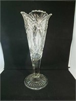 Beautiful tall crystal vase