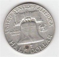 US 90% Silver Franklin Half Dollar