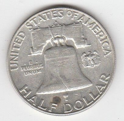 US 90% Silver Franklin Half Dollar