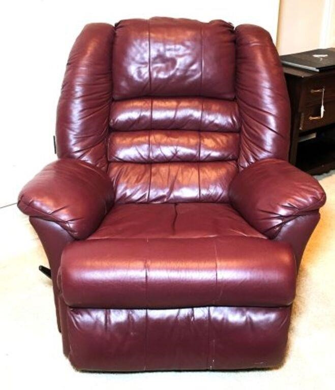 Bassett Vinyl Rocking Recliner