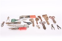 Pipe Wrenches, Tin Snips, Pliers, etc.