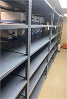 Commercial steel shelving ONE set 74" T 4' x 2'