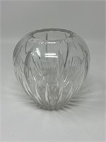 Cut Crystal Vase Chip on Rim