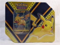 New POKEMON Trading Card Game Pikachu V Tin