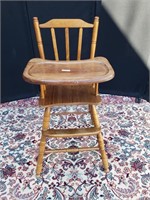 Vintage Wood High Chair