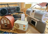 Assortment of radios and stereos