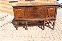 Victorian Ornate Buffet Carved Sideboard