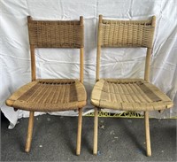 Pair of Yugoslavian Hans Wegner-style chairs