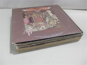 Twelve Assorted Classic Rock Vinyl Records