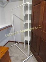 wheeled portable clothing rack good condition