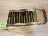 WWII Italian Breda Machine Gun Speed Loader w/Rnds