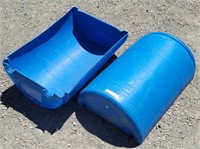 Plastic Barrel Feed / Water Troughs