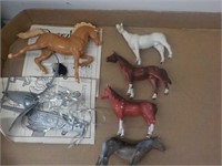 Plastic horses