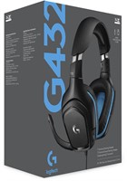 $50  Logitech G432 Gaming Headset PC - Black/Blue