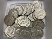 $10 in Franklin Halves