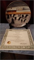 Franklin Mint Heirloom Holy Cow Plate with COA
