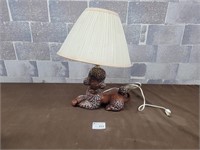 Vintage poodle lamp