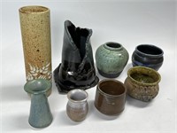 8 Pieces of Stoneware Pottery