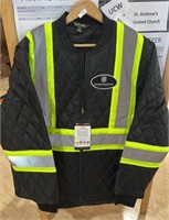 Unused High Visibility Quilted Jacket, Men's Size