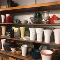 Vases shelf lot