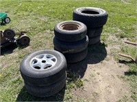 (8) Car and Implement Tires and Rims