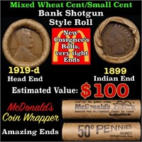 Small Cent Mixed Roll Orig Brandt McDonalds Wrappe