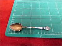 Small vintage enamel Sterling silver spoon.