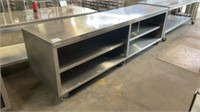 10ft X 32(D) STAINLESS ROLLING DISH CABINET/WORK