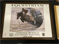 Equestrian US. Olympic Framed Advertising