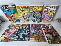 8 Vtg Conan Marvel Comics