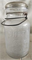 Vintage Chef glass jar