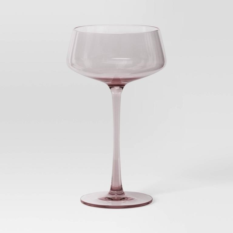 9.8oz Cocktail Coupe Glass Pink - Threshold