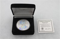 2008 Hologram Silver Eagle Dollar Coin