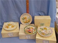 4 Cherished Teddies plates EA Each x 4