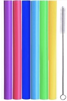 ALINK Reusable Boba Smoothie Straws, 10” Long