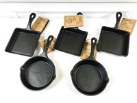 Lot of Cast Iron Skillets by Old Mountain
