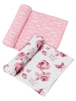 SM5058  Gerber Swaddle Blankets XL Pink Roses
