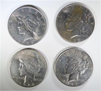 4 - 1923-S PEACE DOLLARS AU